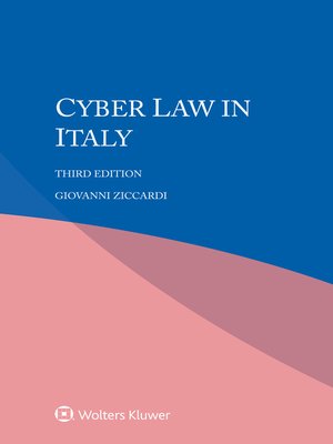 cover image of Cyber Law in Italy